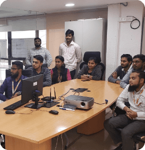 A dynamic upskilling workshop hosted by Insnap, where employees learn new skills and techniques while interacting with each other.